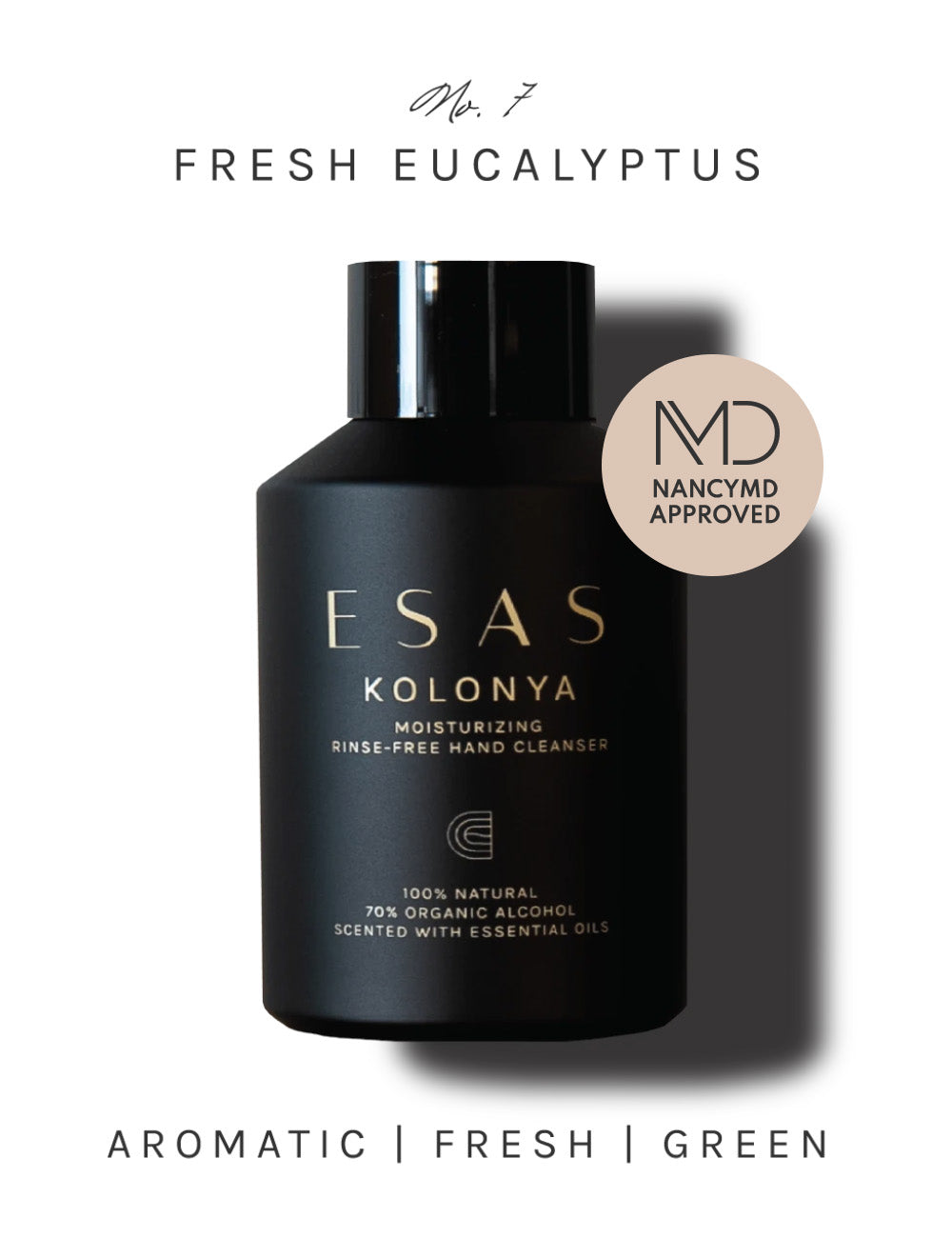 N. 7 FRESH EUCALYPTUS KOLONYA HAND CLEANSER Esas Beauty
