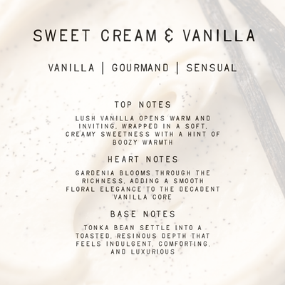 Sweet Cream & Vanilla Fragrance – 0.33 oz