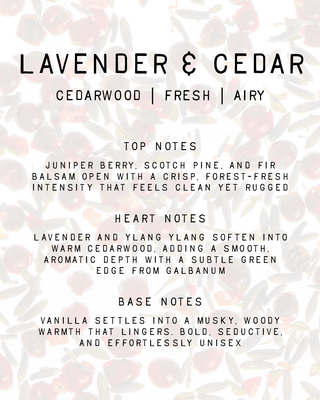 Lavender & Cedar Fragrance