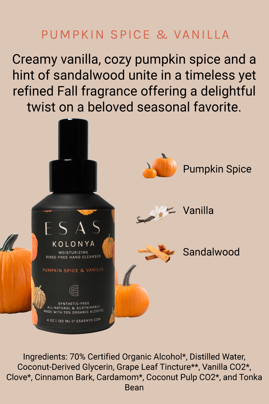 Pumpkin Spice & Vanilla Candle